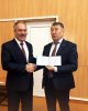 Вручение звания почетного профессора СКГУ им. М. Козыбаева Стефану Дырка