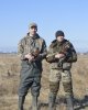 Впервые в Казахстане помечены краснозобые казарки и серые гуси!