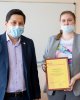 Университетте алғашқы  "1С: кәсіпқой" сертификаты табысталды