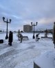 30 кубов снега убрали студенты в рамках акции «Таза Қазақстан» 