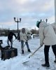 30 кубов снега убрали студенты в рамках акции «Таза Қазақстан» 