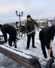 30 кубов снега убрали студенты в рамках акции «Таза Қазақстан» 