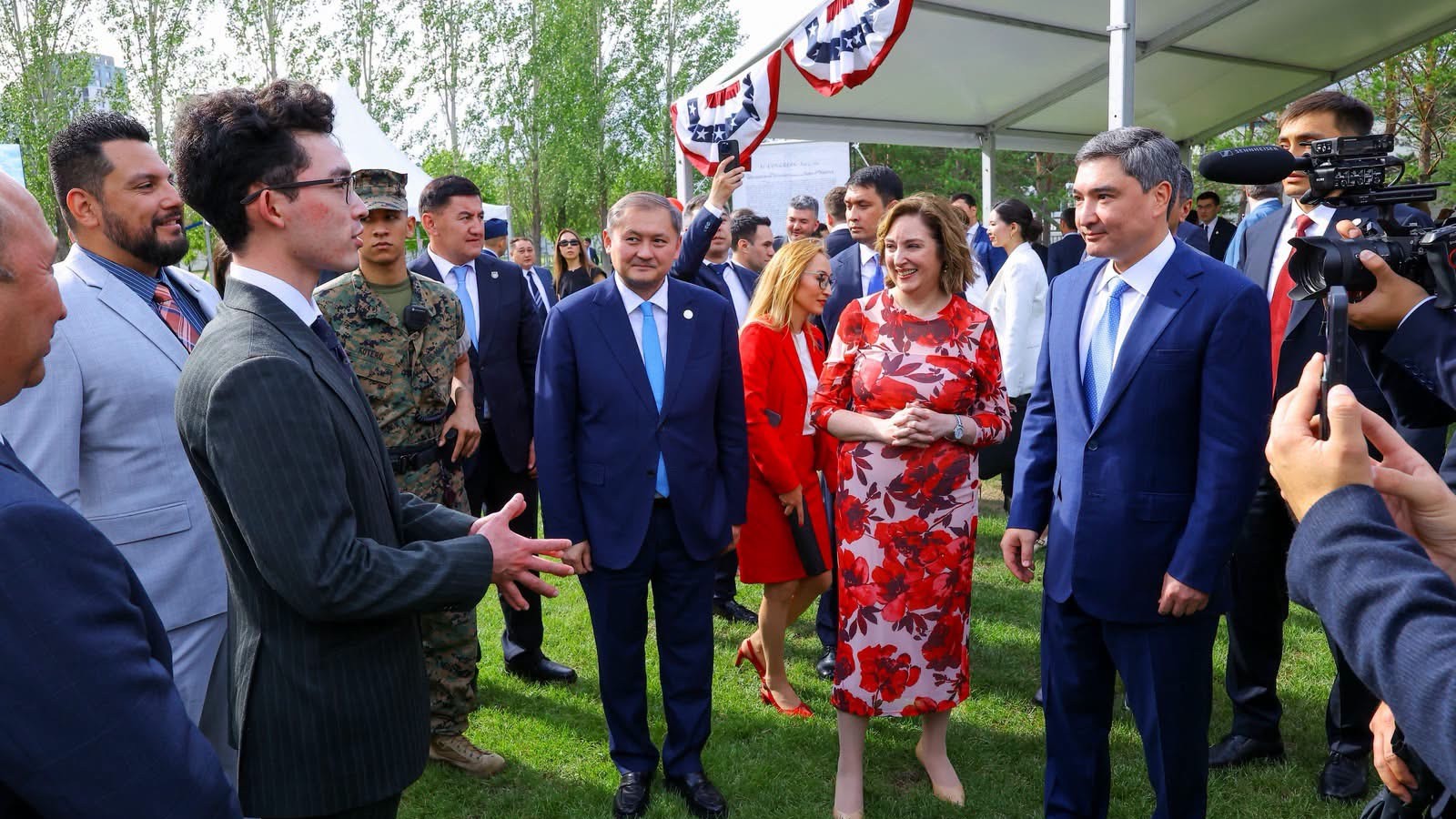 Kozybayev University Students Attend Official Reception at the U.S. Embassy